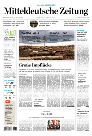Mitteldeutsche Zeitung vom 26.09.2019 – als ePaper im iKiosk lesen
