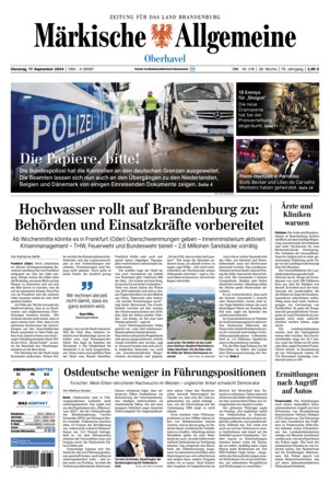 MAZ Neue Oranienburger Zeitung