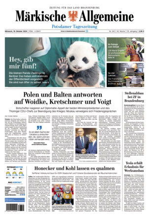 MAZ Potsdamer Tagesszeitung  - ePaper