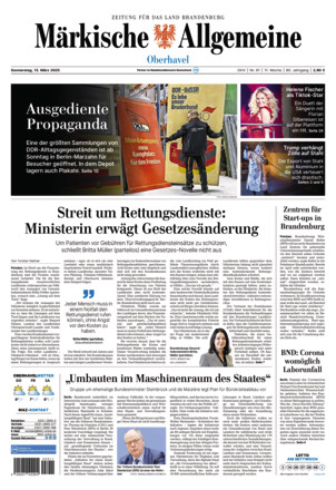 MAZ Neue Oranienburger Zeitung - ePaper