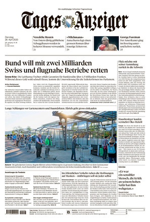 Tagesanzeiger vom 28.04.2020 – als ePaper im iKiosk lesen