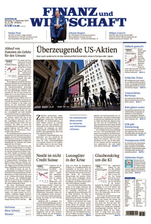 Finanz und Wirtschaft - ePaper