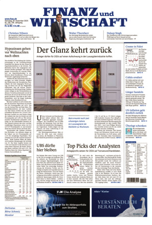 Finanz und Wirtschaft - ePaper
