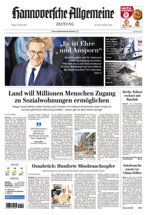 Hannoversche Allgemeine Zeitung - ePaper