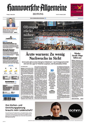 Hannoversche Allgemeine Zeitung - Als EPaper Im IKiosk Lesen